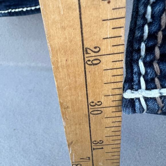 Rock Revival Women's Jeans Size 27 (4) Avery Straight Biker Moto Bling Crystal - Picture 6 of 16